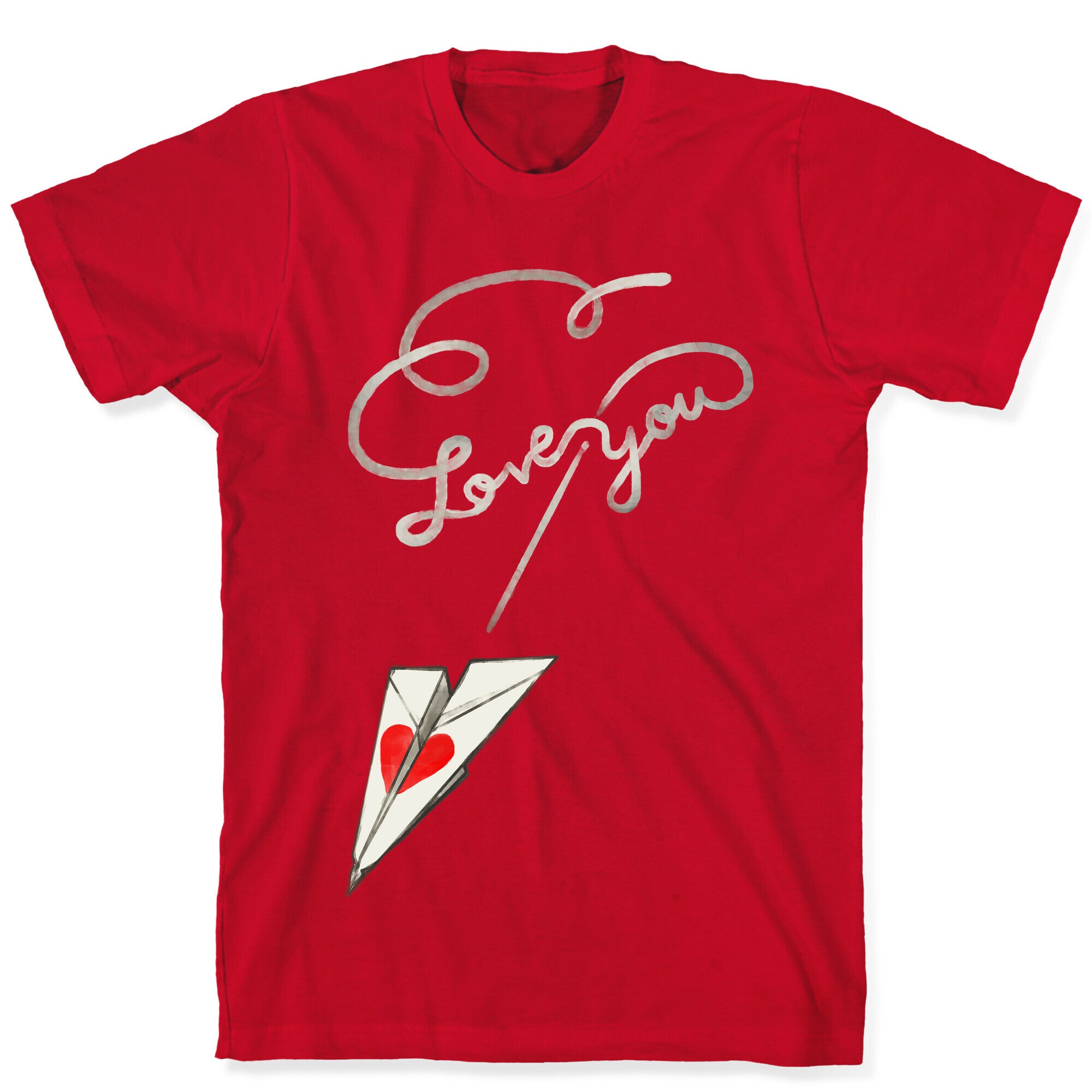 Love Letter Paper Airplane T-Shirt